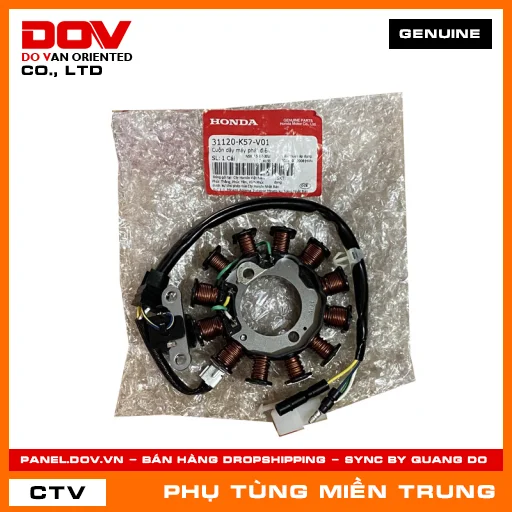 CUỘN DÂY MÁY PHÁT ĐIỆN HONDA CHÍNH HÃNG (MÃ: 31120K57V01) — 31120K57V01