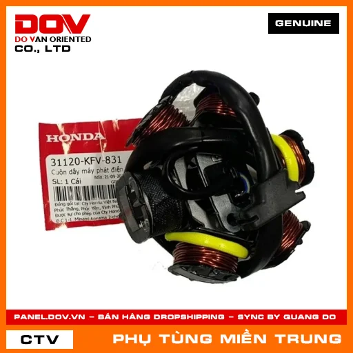 CUỘN DÂY MÁY PHÁT ĐIỆN HONDA CHÍNH HÃNG (MÃ: 31120KFV831) — 31120KFV831