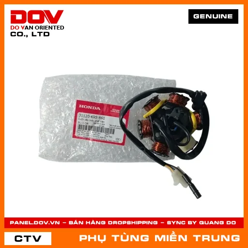 CUỘN DÂY MÁY PHÁT ĐIỆN HONDA CHÍNH HÃNG (MÃ: 31120KRS860) — 31120KRS860