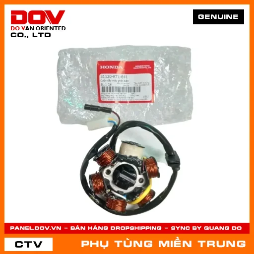 CUỘN DÂY MÁY PHÁT ĐIỆN HONDA CHÍNH HÃNG (MÃ: 31120KTL641) — 31120KTL641