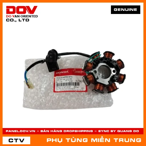 CUỘN DÂY MÁY PHÁT ĐIỆN HONDA CHÍNH HÃNG (MÃ: 31120KTM971) — 31120KTM971