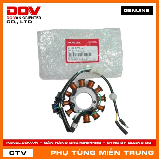 CUỘN DÂY MÁY PHÁT ĐIỆN HONDA CHÍNH HÃNG (MÃ: 31120KWB921) — 31120KWB921