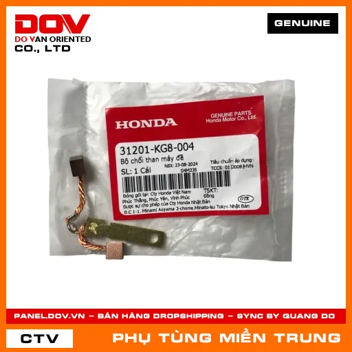 BỘ CHỔI THAN MÁY ĐỀ HONDA CHÍNH HÃNG (MÃ: 31201KG8004) — 31201KG8004