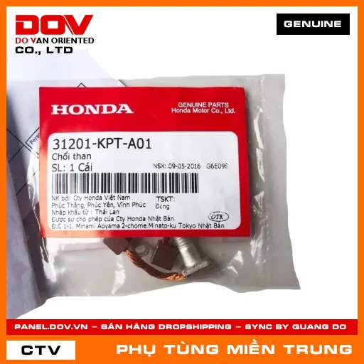 CHỔI THAN HONDA CHÍNH HÃNG (MÃ: 31201KPTA01) — 31201KPTA01