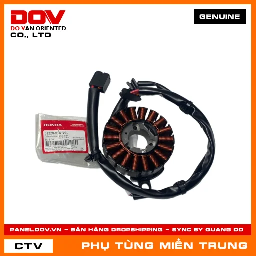 CUỘN DÂY MÁY PHÁT ĐIỆN HONDA CHÍNH HÃNG (MÃ: 31220K1NV01) — 31220K1NV01