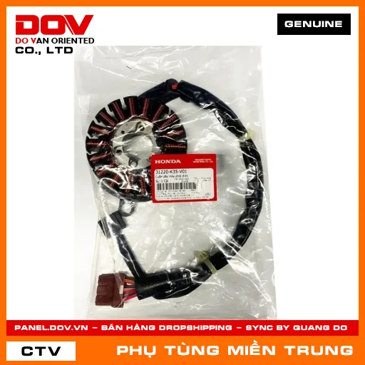 CUỘN DÂY MÁY PHÁT ĐIỆN HONDA CHÍNH HÃNG (MÃ: 31220K35V01) — 31220K35V01