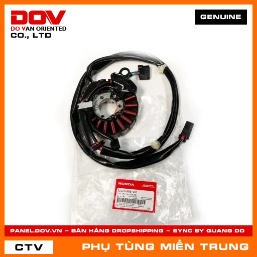 CUỘN DÂY MÁY PHÁT ĐIỆN HONDA CHÍNH HÃNG (MÃ: 31220K66V01) — 31220K66V01