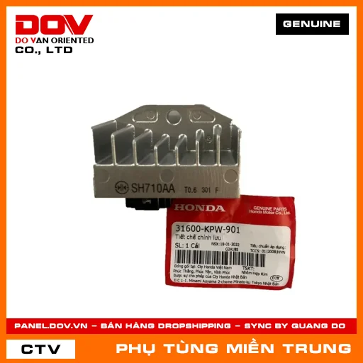 TIẾT CHẾ CHỈNH LƯU HONDA CHÍNH HÃNG (MÃ: 31600KPW901) — 31600KPW901