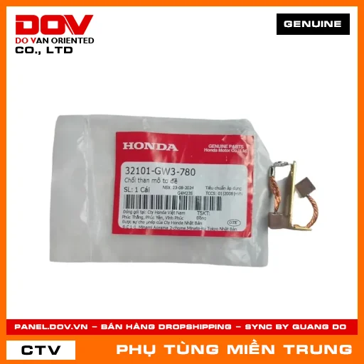 CHỔI THAN MÔ TƠ ĐỀ HONDA CHÍNH HÃNG (MÃ: 32101GW3780) — 32101GW3780