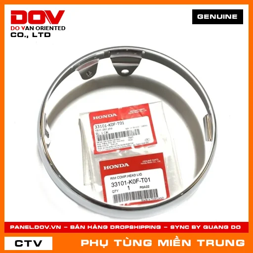 VÀNH ĐÈN PHA HONDA CHÍNH HÃNG (MÃ: 33101K0FT01) — 33101K0FT01