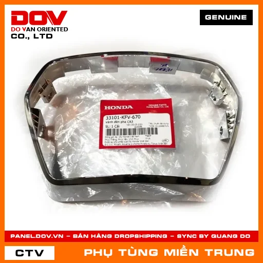 VÀNH ĐÈN PHA CR3 HONDA CHÍNH HÃNG (MÃ: 33101KFV670) — 33101KFV670
