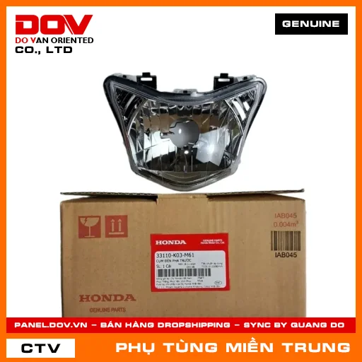 CỤM ĐÈN PHA TRƯỚC HONDA CHÍNH HÃNG (MÃ: 33110K03M61) — 33110K03M61