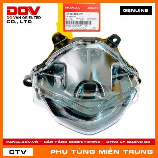 CỤM ĐÈN TRƯỚC HONDA CHÍNH HÃNG (MÃ: 33180K0RV01) — 33180K0RV01