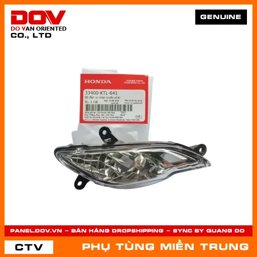 BỘ ĐÈN XI NHAN TRƯỚC PHẢI HONDA CHÍNH HÃNG (MÃ: 33400KTL641) — 33400KTL641