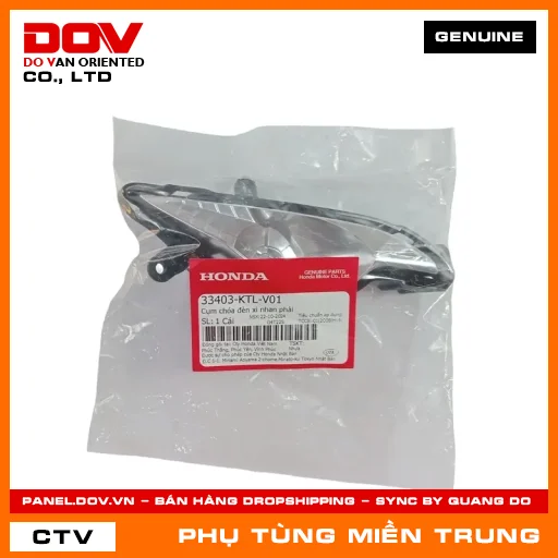CỤM CHÓA ĐÈN XI NHAN PHẢI HONDA CHÍNH HÃNG (MÃ: 33403KTLV01) — 33403KTLV01