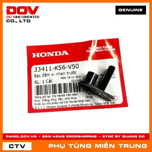 BẠC ĐỆM XI NHAN TRƯỚC HONDA CHÍNH HÃNG (MÃ: 33411K56V50) — 33411K56V50