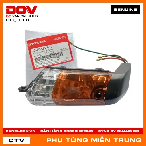 BỘ ĐÈN XI NHAN TRƯỚC TRÁI HONDA CHÍNH HÃNG (MÃ: 33450KFV951) — 33450KFV951