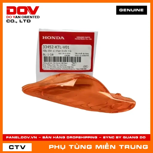NẮP ĐÈN XI NHAN TRƯỚC TRÁI HONDA CHÍNH HÃNG (MÃ: 33452KTLV01) — 33452KTLV01