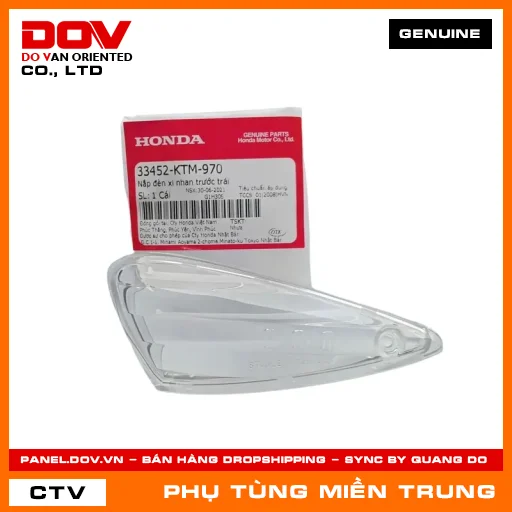 NẮP ĐÈN XI NHAN TRƯỚC TRÁI HONDA CHÍNH HÃNG (MÃ: 33452KTM970) — 33452KTM970