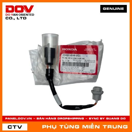 BỘ DÂY ĐÈN XI NHAN TRƯỚC TRÁI HONDA CHÍNH HÃNG (MÃ: 33460K44V01) — 33460K44V01