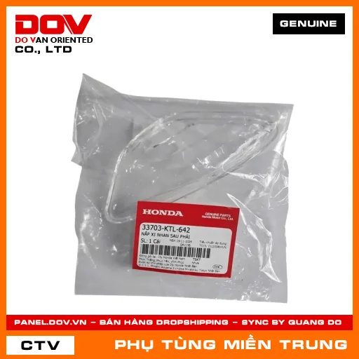 NẮP XI NHAN SAU PHẢI HONDA CHÍNH HÃNG (MÃ: 33703KTL642) — 33703KTL642