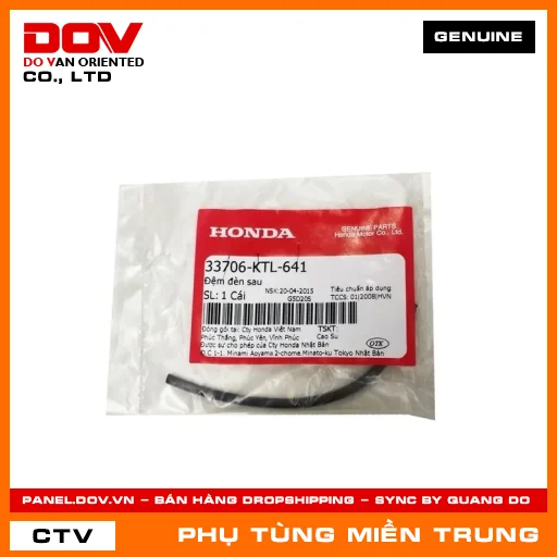 ĐỆM ĐÈN SAU HONDA CHÍNH HÃNG (MÃ: 33706KTL641) — 33706KTL641