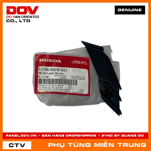 NẮP ĐỆM PHẢI ĐÈN SAU HONDA CHÍNH HÃNG (MÃ: 33706KWWB21) — 33706KWWB21