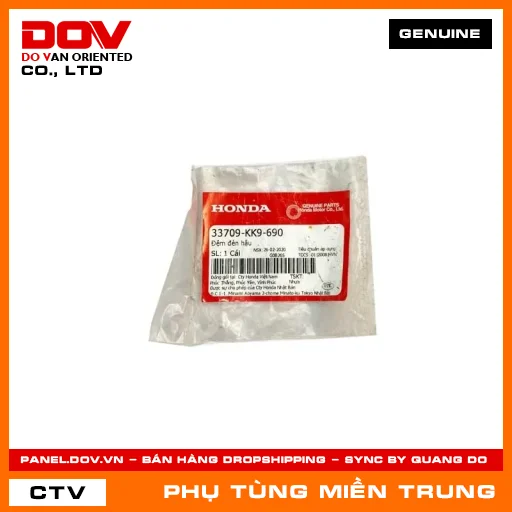 ĐỆM ĐÈN HẬU HONDA CHÍNH HÃNG (MÃ: 33709KK9690) — 33709KK9690