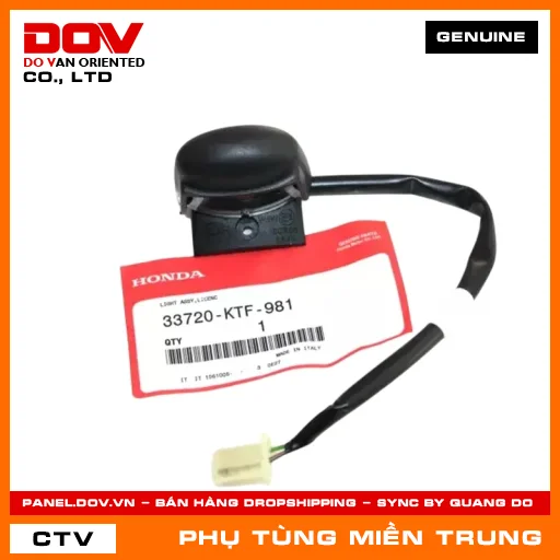 BỘ ĐÈN SOI BIỂN SỐ HONDA CHÍNH HÃNG (MÃ: 33720KTF981) — 33720KTF981
