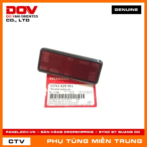 TẤM PHẢN QUANG SAU HONDA CHÍNH HÃNG (MÃ: 33741K29901) — 33741K29901