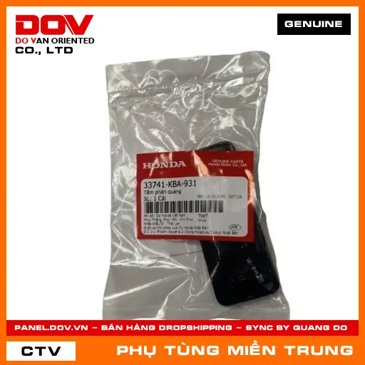TẤM PHẢN QUANG HONDA CHÍNH HÃNG (MÃ: 33741KBA931) — 33741KBA931