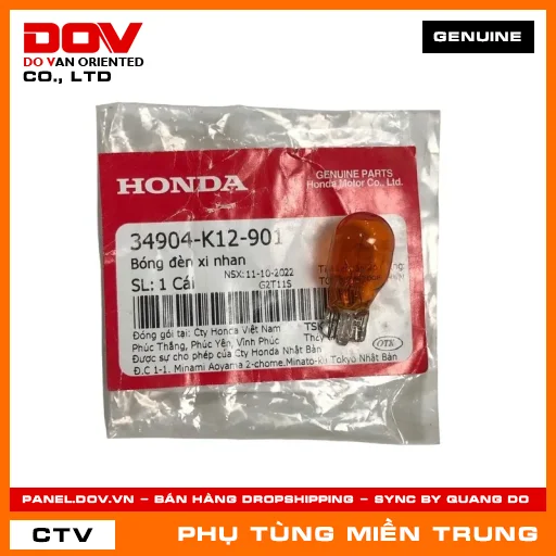 BÓNG ĐÈN XI NHAN HONDA CHÍNH HÃNG (MÃ: 34904K12901) — 34904K12901
