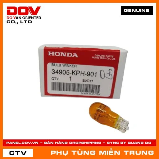 BÓNG ĐÈN XI NHAN HONDA CHÍNH HÃNG (MÃ: 34905KPH901) — 34905KPH901