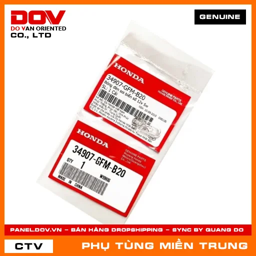 BÓNG ĐÈN SOI BIỂN SỐ 12V 5W HONDA CHÍNH HÃNG (MÃ: 34907GFMB20) — 34907GFMB20