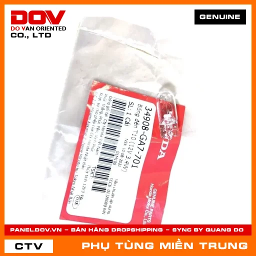 BÓNG ĐÈN T10 (12V 3.4W) HONDA CHÍNH HÃNG (MÃ: 34908GA7701) — 34908GA7701