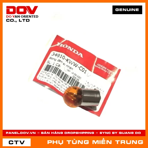 BÓNG ĐÈN XI NHAN HONDA CHÍNH HÃNG (MÃ: 34910KWWC01) — 34910KWWC01