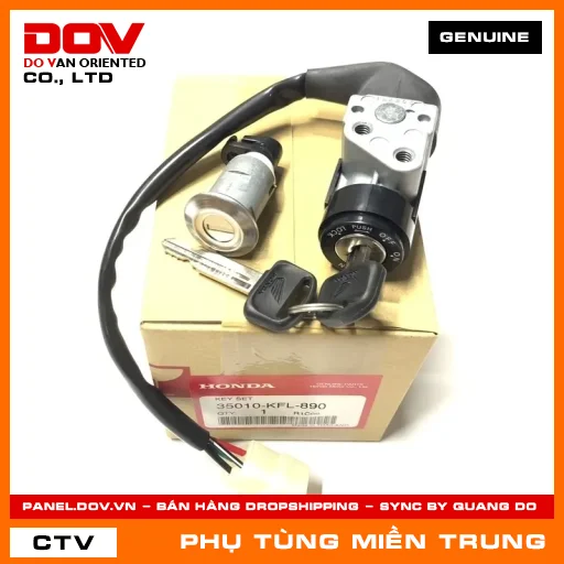 BỘ KHÓA ĐIỆN HONDA CHÍNH HÃNG (MÃ: 35010KFL890) — 35010KFL890