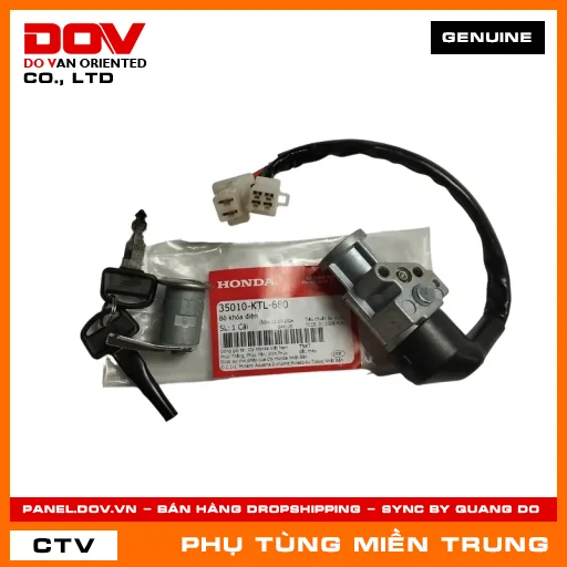 BỘ KHÓA ĐIỆN HONDA CHÍNH HÃNG (MÃ: 35010KTL680) — 35010KTL680