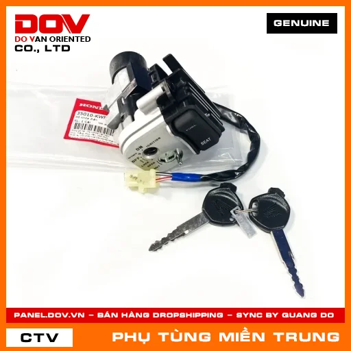 BỘ KHÓA ĐIỆN HONDA CHÍNH HÃNG (MÃ: 35010KWN710) — 35010KWN710