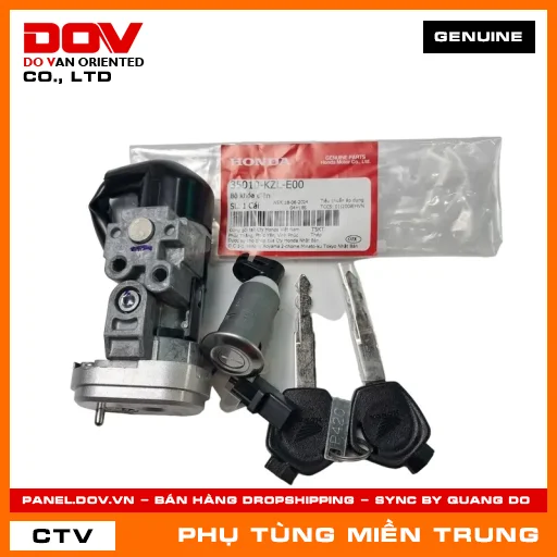 BỘ KHÓA ĐIỆN HONDA CHÍNH HÃNG (MÃ: 35010KZLE00) — 35010KZLE00