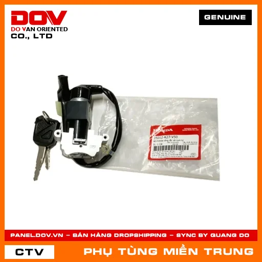 BỘ Ổ KHÓA CÔNG TẮC VÀ CỤM TỪ HONDA CHÍNH HÃNG (MÃ: 35012K27V50) — 35012K27V50