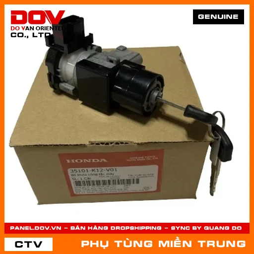 BỘ KHÓA CÔNG TẮC MÁY HONDA CHÍNH HÃNG (MÃ: 35101K12V01) — 35101K12V01
