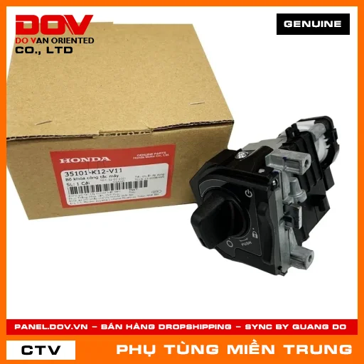 BỘ KHÓA CÔNG TẮC MÁY HONDA CHÍNH HÃNG (MÃ: 35101K12V11) — 35101K12V11