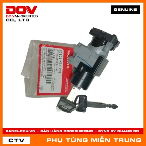 BỘ KHÓA,CÔNG TẮC MÁY HONDA CHÍNH HÃNG (MÃ: 35101K35V01) — 35101K35V01