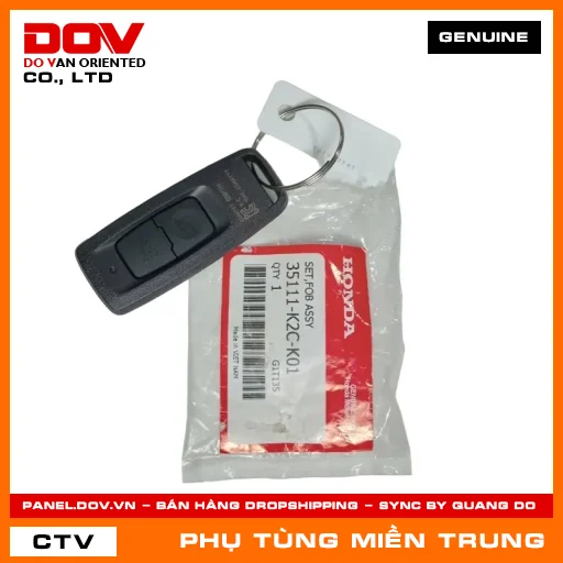 BỘ KHÓA FOB HONDA CHÍNH HÃNG (MÃ: 35111K2CK01) — 35111K2CK01