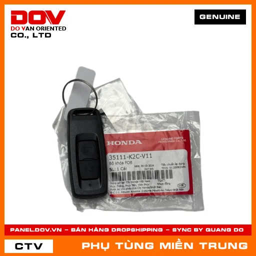 BỘ KHÓA FOB HONDA CHÍNH HÃNG (MÃ: 35111K2CV11) — 35111K2CV11
