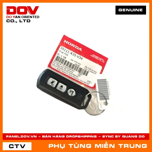KHOÁ FOB HONDA CHÍNH HÃNG (MÃ: 35111K35V34) — 35111K35V34