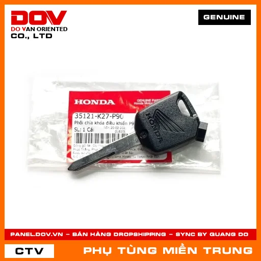 PHÔI CHÌA KHÓA ĐIỀU KHIỂN P90 HONDA CHÍNH HÃNG (MÃ: 35121K27P90) — 35121K27P90