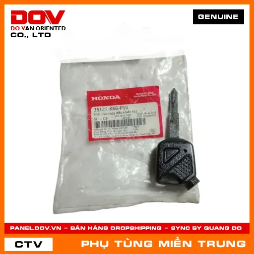 PHÔI CHÌA KHÓA ĐIỀU KHIỂN P10 HONDA CHÍNH HÃNG (MÃ: 35121K66P10) — 35121K66P10