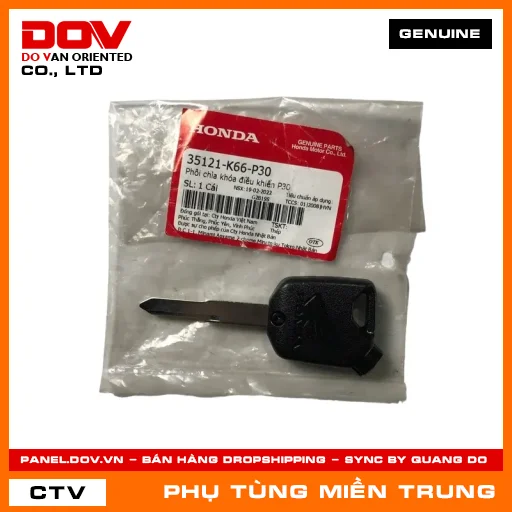 PHÔI CHÌA KHÓA ĐIỀU KHIỂN P30 HONDA CHÍNH HÃNG (MÃ: 35121K66P30) — 35121K66P30